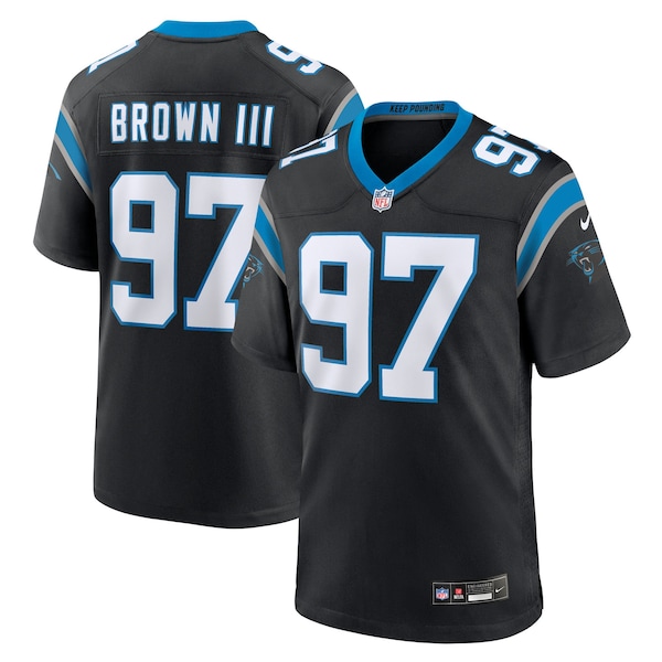 Bobby Brown III Carolina Panthers Nike Team Game Jersey Black 2026/27