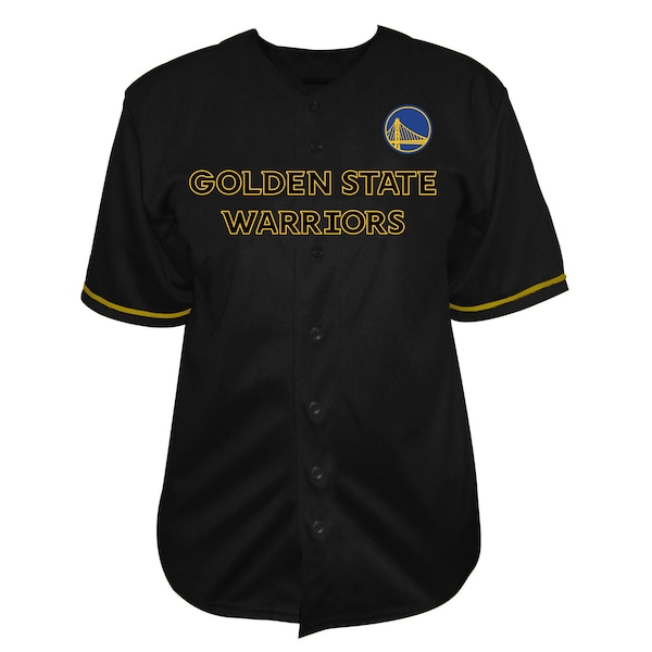 Golden State Warriors Fanatics BIG and Tall POP Full Button Jersey Black 2025/26