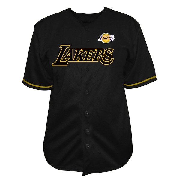 Los Angeles Lakers Fanatics BIG and Tall POP Full Button Jersey Black 2025/26