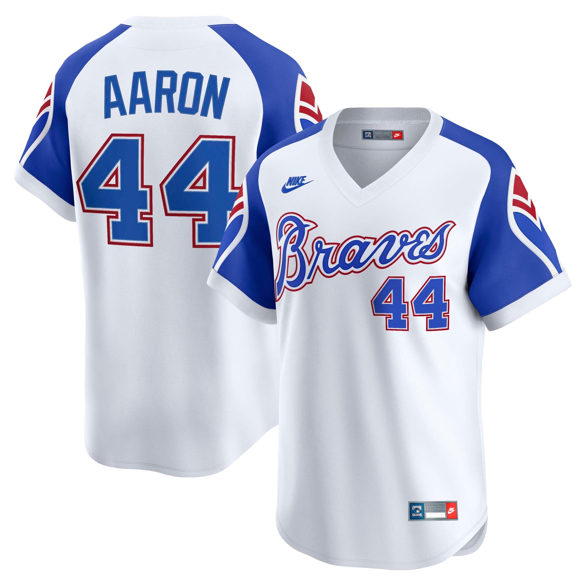 Hank Aaron Atlanta Braves Nike Throwback Cooperstown Collection Limited Jersey 2025/26