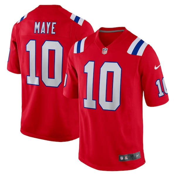 Drake Maye NEW England Patriots Nike Player Game Jersey RED 2025/26