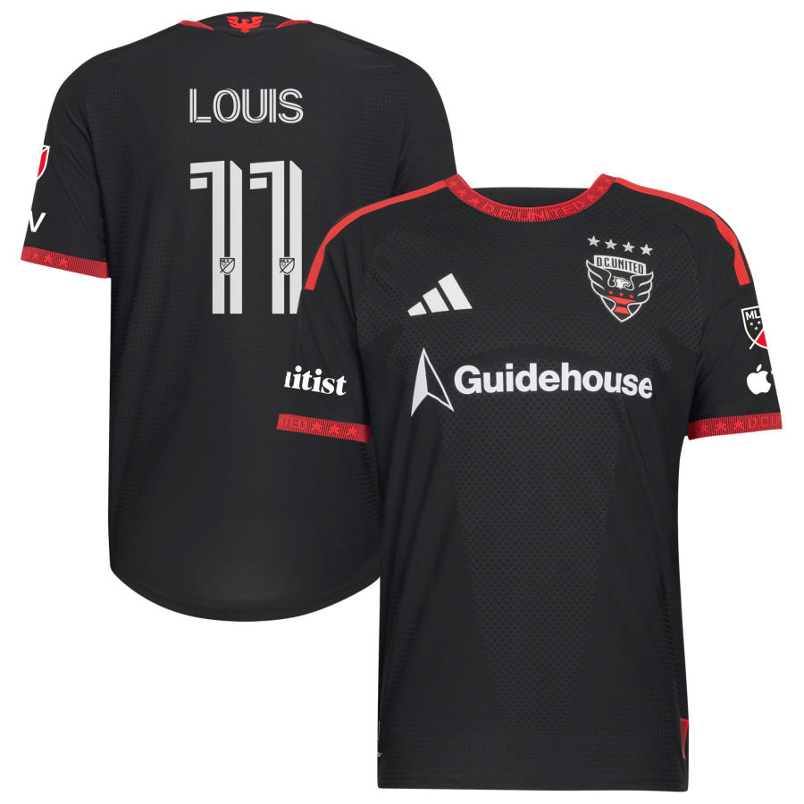 Adidas Lucas Bartlett Black DC United 2026 Black and Red Kit Replica Jersey 2026