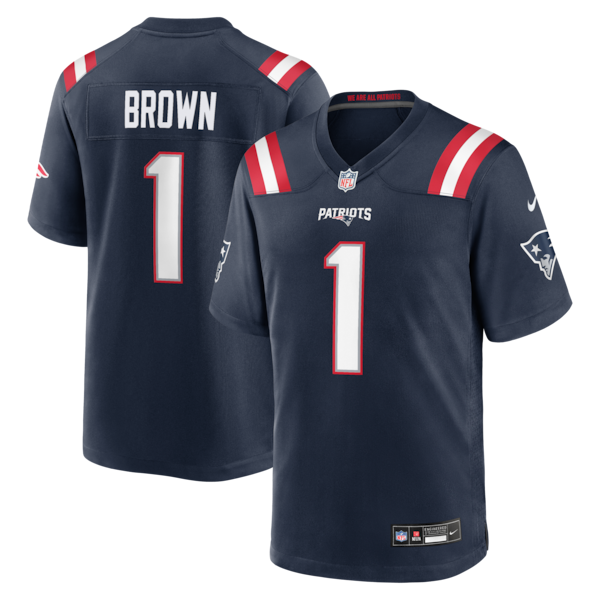Troy Brown NEW England Patriots Nike Game Retired Player Jersey Navy 2026/27