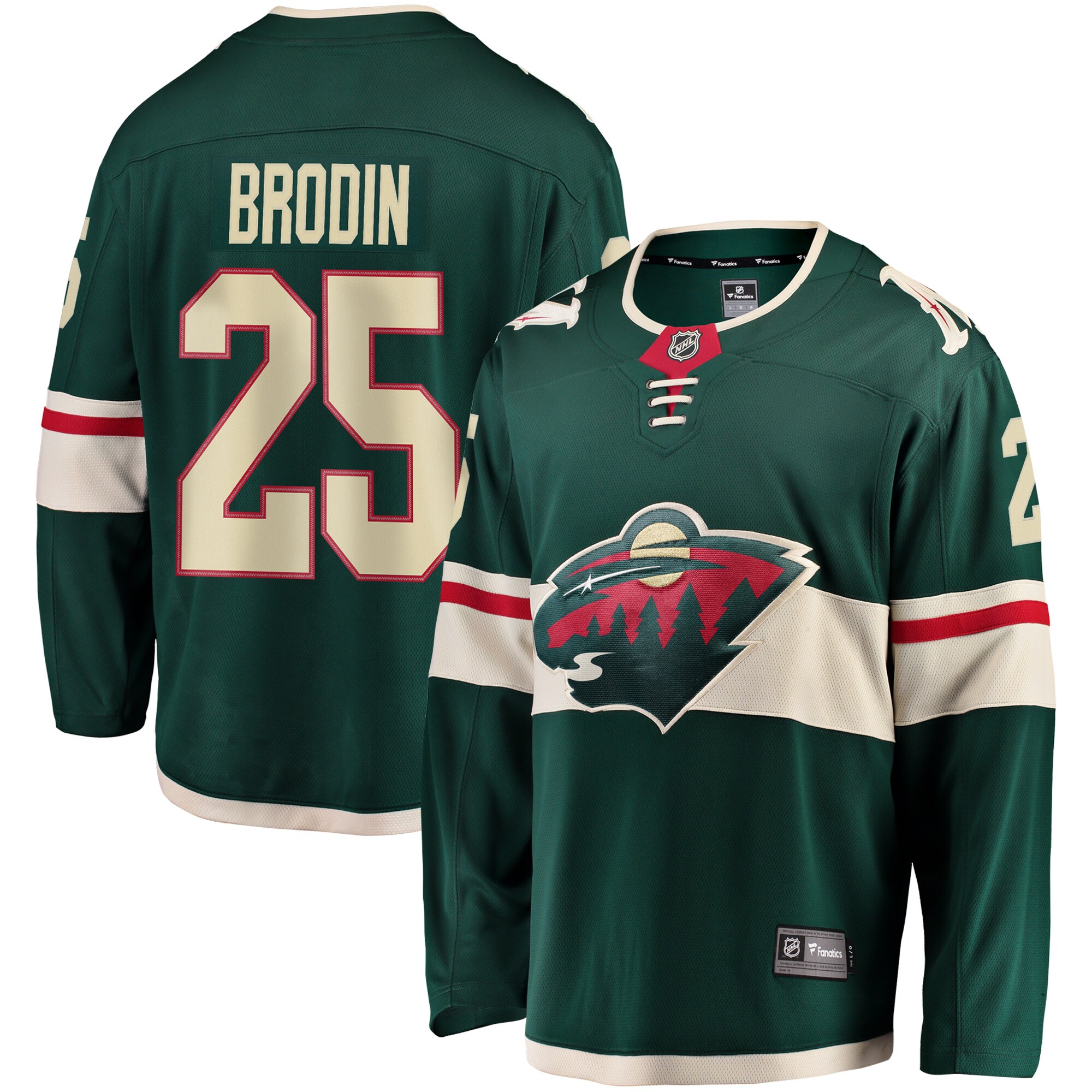 Jonas Brodin Minnesota Wild Fanatics Breakaway Jersey 2025/26