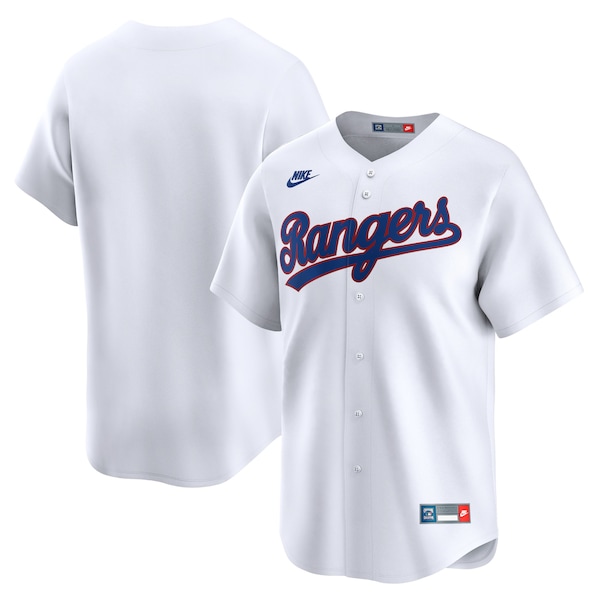 Texas Rangers Nike Cooperstown Collection Limited Jersey White 2026/27