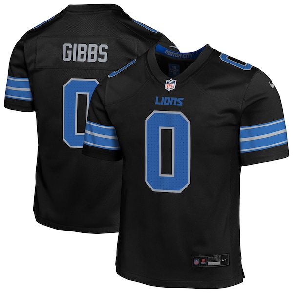Jahmyr Gibbs Detroit Lions Nike Game Jersey Black 2026/27