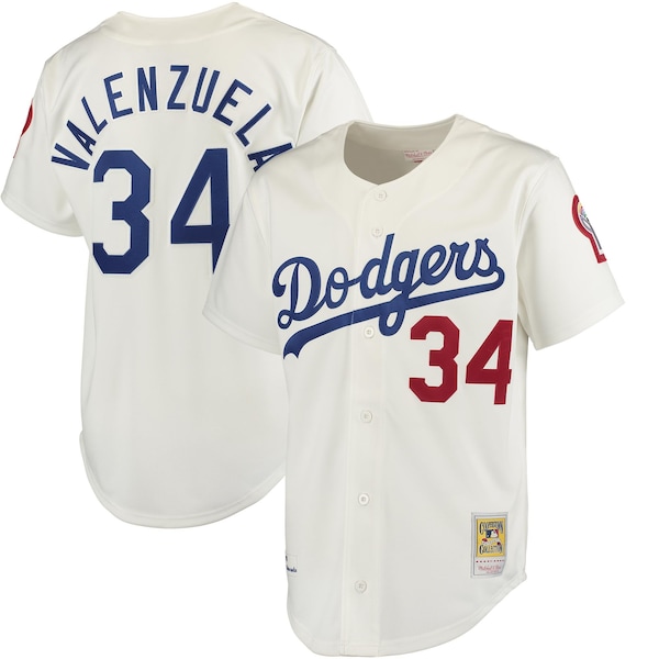 Fernando Valenzuela LOS Angeles Dodgers Mitchell and Ness Authentic Jersey White 2026/27