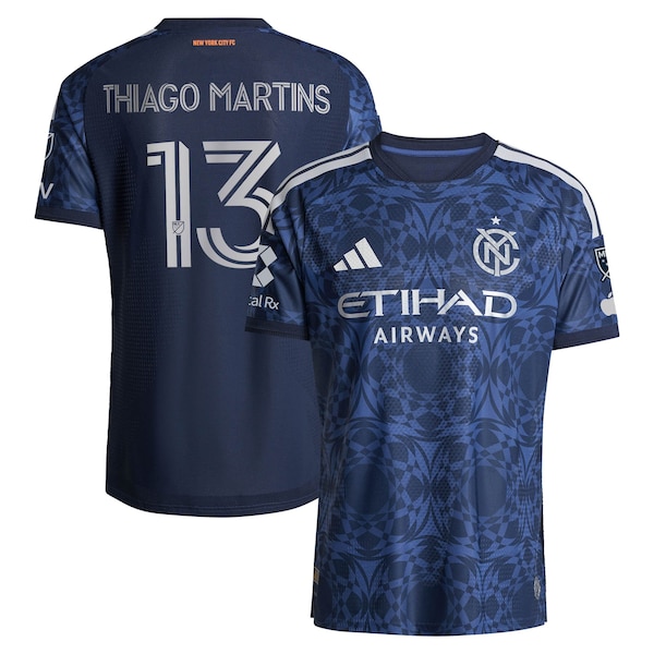 Thiago Martins New York City FC Adidas 2026 the All Nations Kit On Field Authentic Patch Jersey 2026