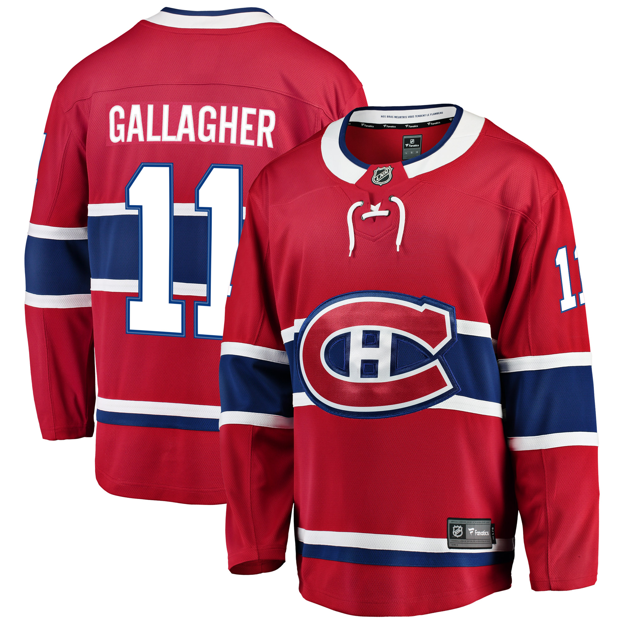 Brendan Gallagher Montreal Canadiens Fanatics Breakaway Player Jersey RED 2025/26