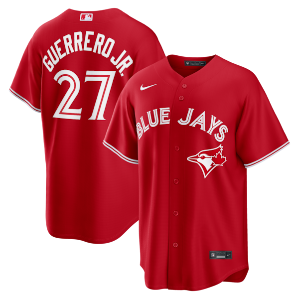 Vladimir Guerrero JR Toronto Blue Jays Nike Canada DAY Replica Jersey RED 2025/26