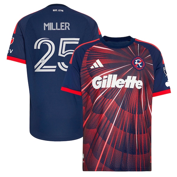 Carles Gil New England Revolution Adidas 2026 Independence Day On Field Authentic Patch Jersey 2026