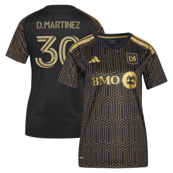 Los Angeles FC Adidas David Martinez Black Lafc 2026 Primary Kit Replica Jersey 2026