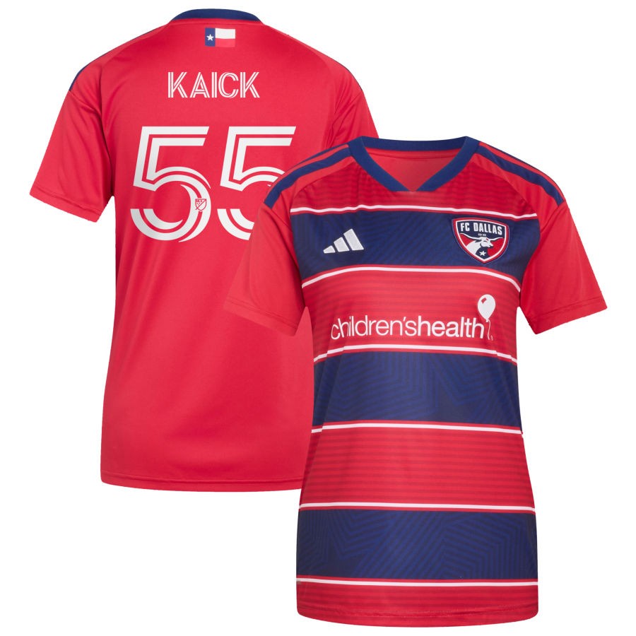 Nick Simmonds Adidas Red FC Dallas 2026 DNA Kit Replica Custom Jersey 2026