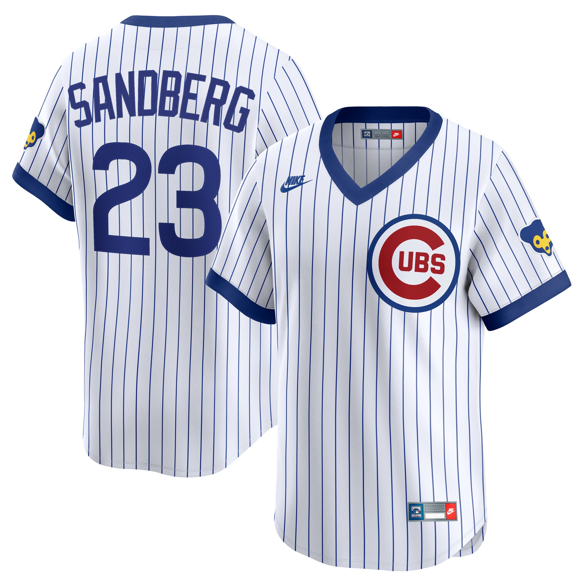 Ryne Sandberg Chicago Cubs Nike Throwback Cooperstown Collection Limited Jersey White 2025/26