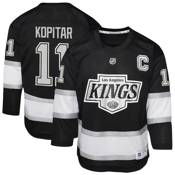 Anze Kopitar LOS Angeles Kings Replica Player Jersey Black 2025/26