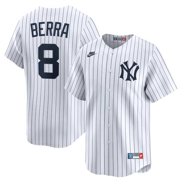 Yogi Berra NEW York Yankees Nike Cooperstown Collection Limited Jersey White 2026/27
