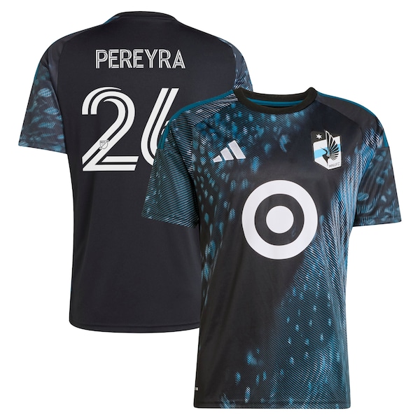 Joaquín Pereyra Minnesota United FC Adidas 2026 the Decade KIT Replica Jersey Black 2026