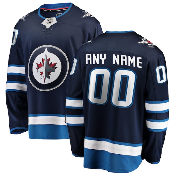 Winnipeg Jets Fanatics Breakaway Custom Jersey Navy 2026/27