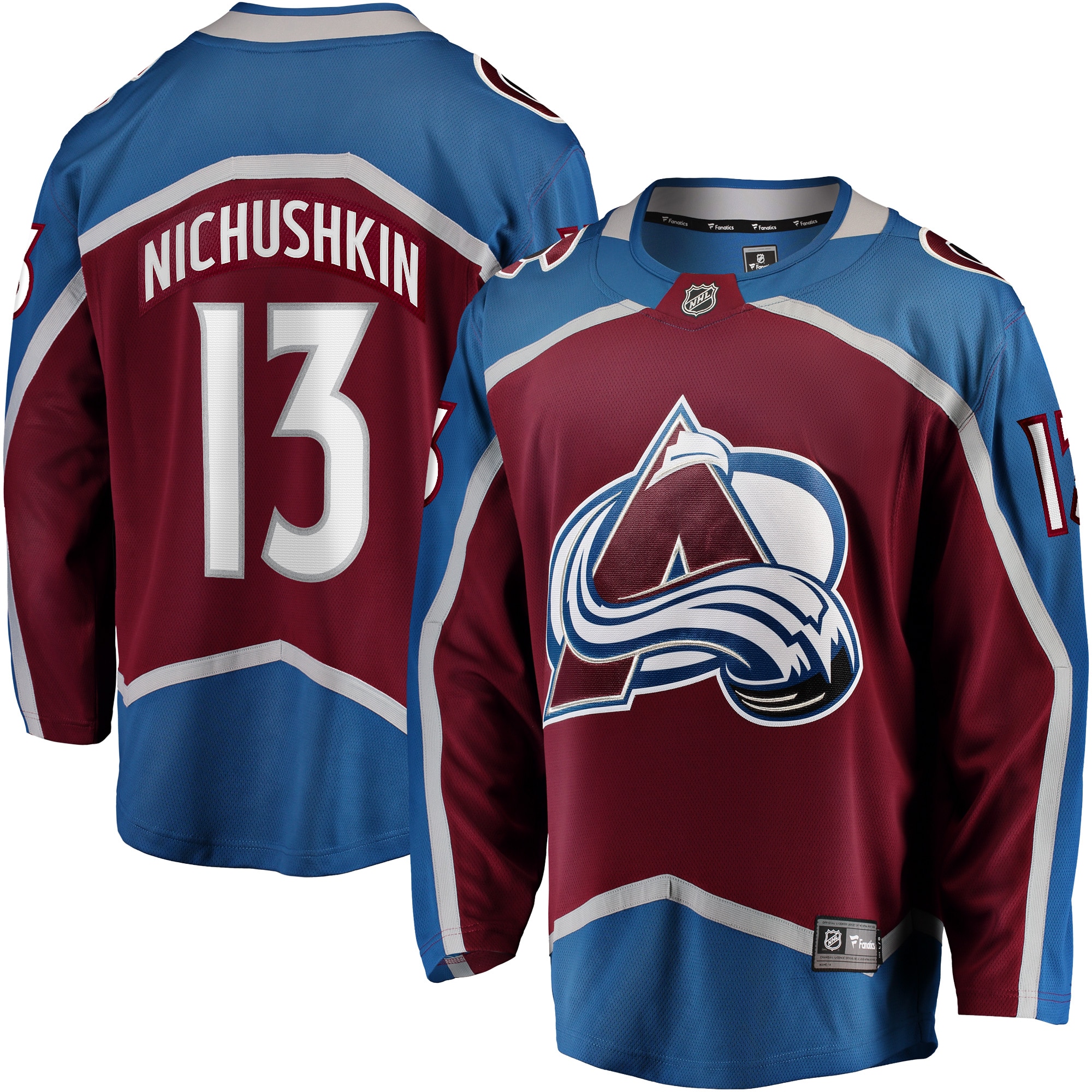 Valeri Nichushkin Colorado Avalanche Fanatics Breakaway Player Jersey Burgundy 2025/26