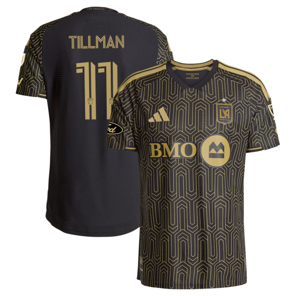 Los Angeles FC Timothy Tillman Lafc Adidas 2026 2026 Primary Kit On Field Authentic Patch Jersey 2026