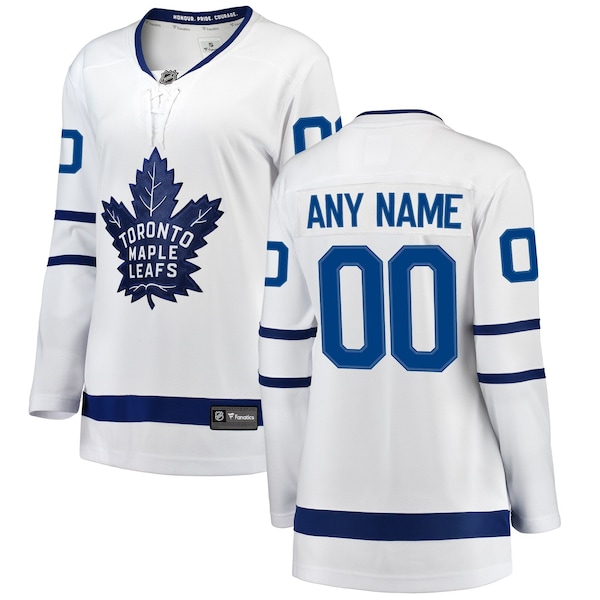 Toronto Maple Leafs Fanatics Womens Breakaway Custom Jersey White 2025/26