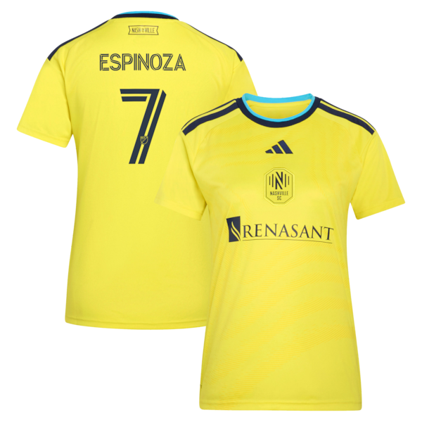 Adidas Cristian Espinoza Yellow Nashville SC 2026 the Reverb Kit Replica Jersey 2026