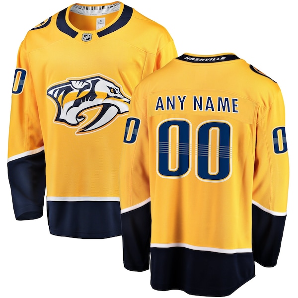 Nashville Predators Fanatics Breakaway Custom Jersey 2025/26
