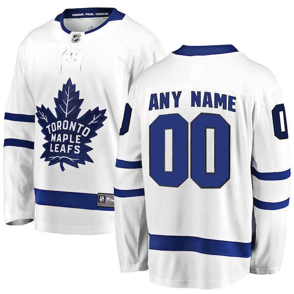 Toronto Maple Leafs Fanatics Breakaway Custom Jersey White 2025/26