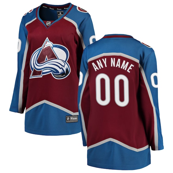Colorado Avalanche Fanatics Breakaway Custom Jersey Maroon 2026/27