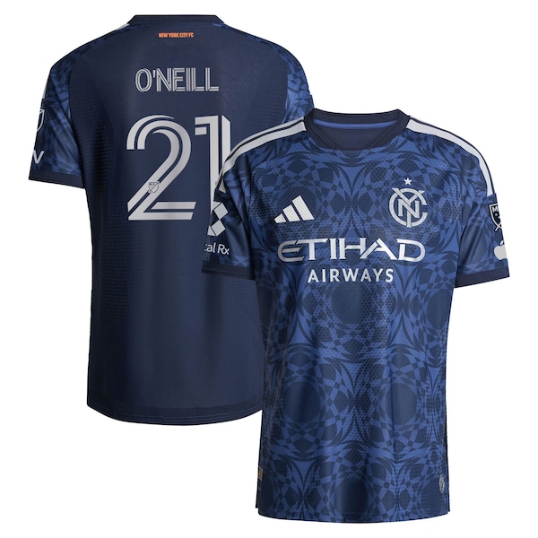 Aiden Oneill New York City FC Adidas 2026 the All Nations Kit On Field Authentic Patch Jersey 2026