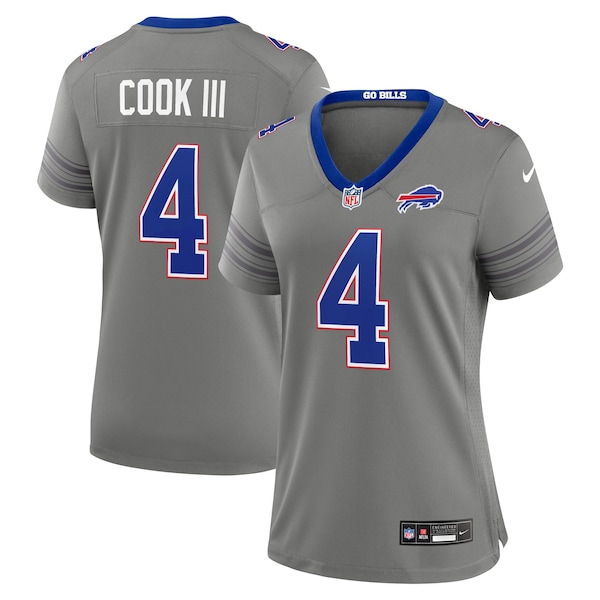 James Cook III Buffalo Bills Nike Nickel City Game Jersey Gray 2026/27