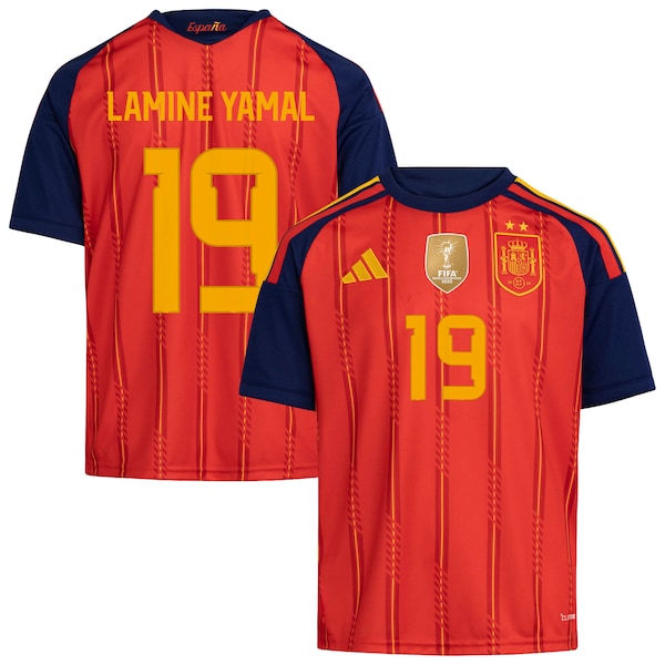 Spanien Lamine Yamal Spain National Team Adidas 2026 Fifa World CUP Champions Replica Jersey RED 2026