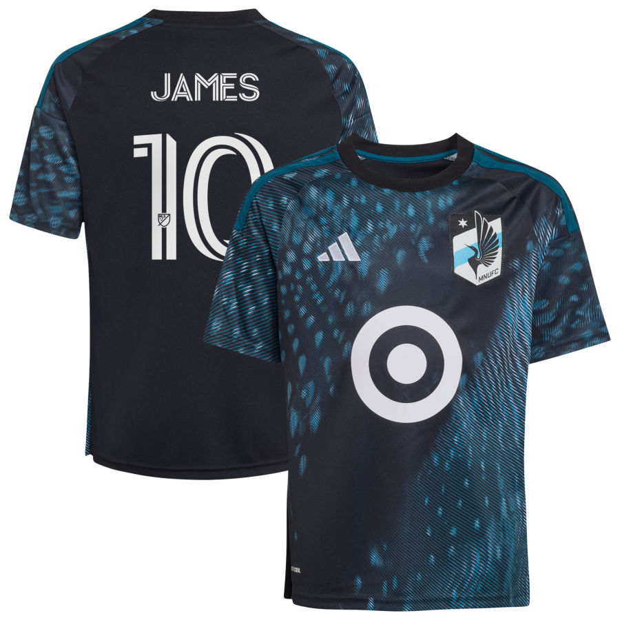 Minnesota United FC Adidas Youth 2026 the Decade KIT Replica Custom Jersey Black 2026