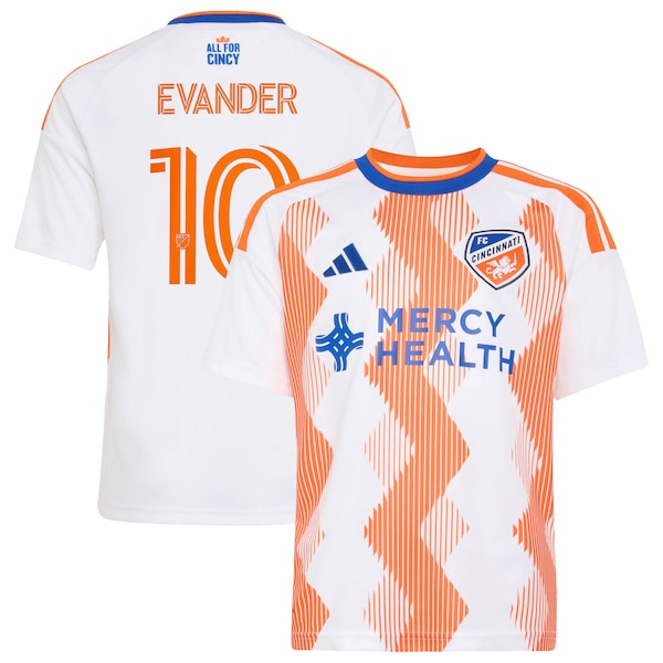 Evander Da Silva Ferreira FC Cincinnati Adidas Youth 2026 the Seven Hills Kit Replica Jersey 2026