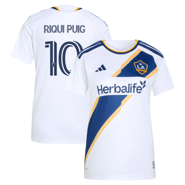 Riqui Puig la Galaxy Adidas Womens 2026 the Velocity KIT Replica Jersey White 2026