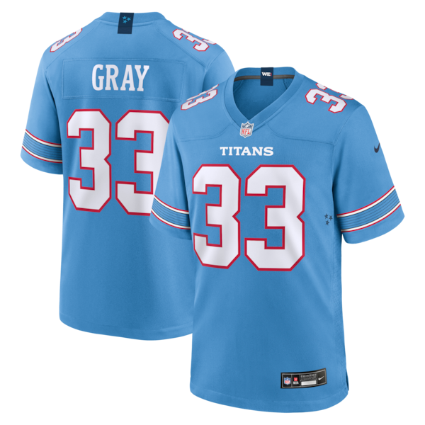 Cedric Gray Tennessee Titans Nike Game Jersey Light 2025/26