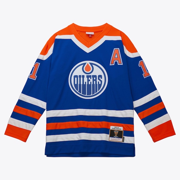 Edmonton Oilers Mitchell Ness Blue 1986