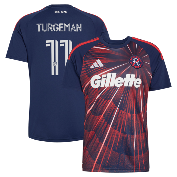 DOR Turgeman NEW England Revolution Adidas 2026 Independence DAY Replica Jersey Blue 2026