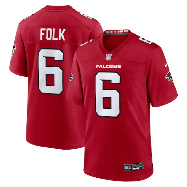 Nick Folk Atlanta Falcons Nike Team Game Jersey RED 2026/27