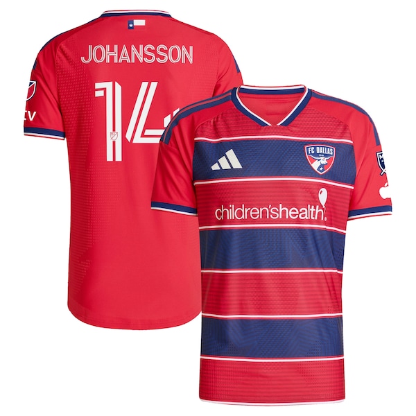 Herman Johansson FC Dallas Adidas 2026 DNA Kit On Field Authentic Patch Jersey 2026