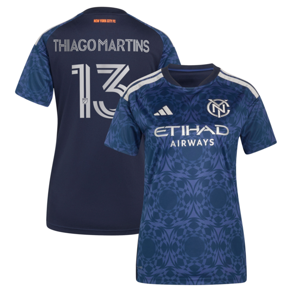 Adidas Thiago Martins Blue New York City FC 2026 the All Nations Kit Replica Jersey 2026