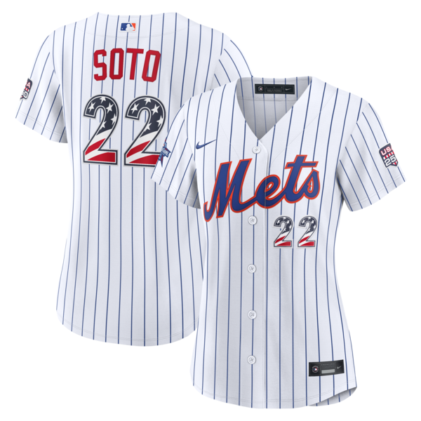 2026 ALL Star Edition Stars Stripes NEW York Mets Juan Soto Nike White Stadium Jersey 2026