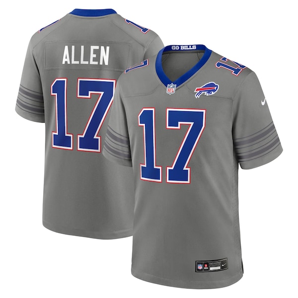 Josh Allen Buffalo Bills Nike Nickel City Game Jersey Gray 2025/26