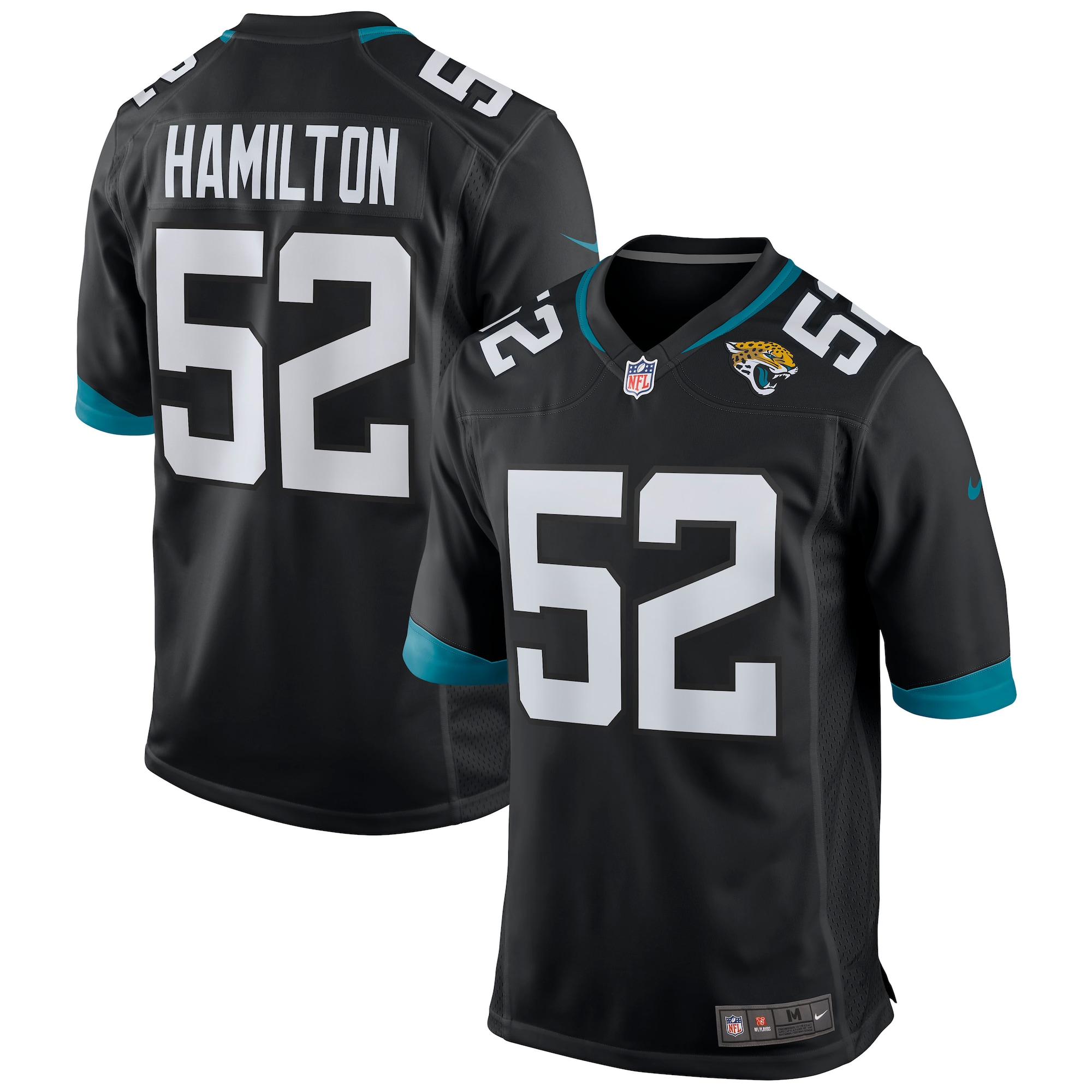 Davon Hamilton Jacksonville Jaguars Nike Game Jersey 2025/26