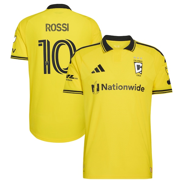 Diego Rossi Columbus Crew Adidas 2026 the Crafted For Excellence Kit On Field Authentic Patch Jersey 2026