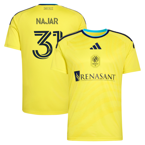 Andy Najar Nashville SC Adidas 2026 the Reverb Kit Replica Jersey 2026
