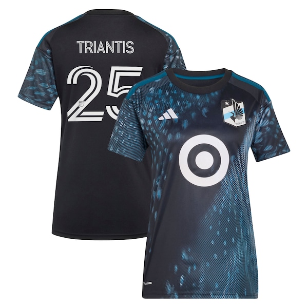 Nectarios Triantis Minnesota United FC Adidas Womens 2026 the Decade KIT Replica Jersey Black 2026