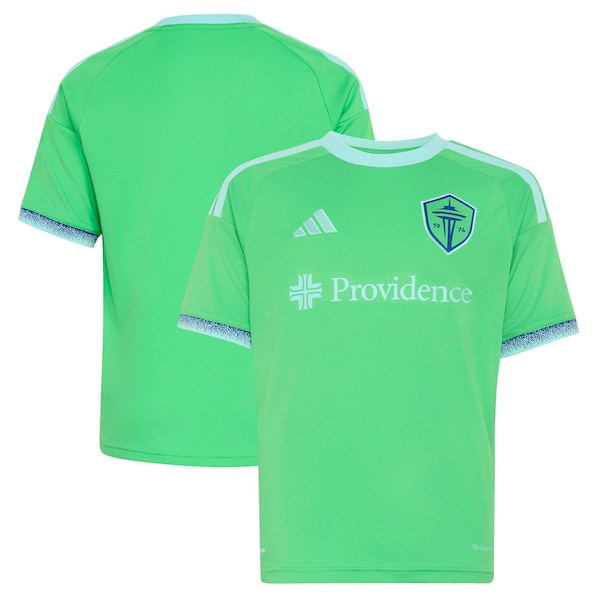 Seattle Sounders FC Adidas Youth 2026 the Evergreen State Kit Replica Jersey Rave 2026