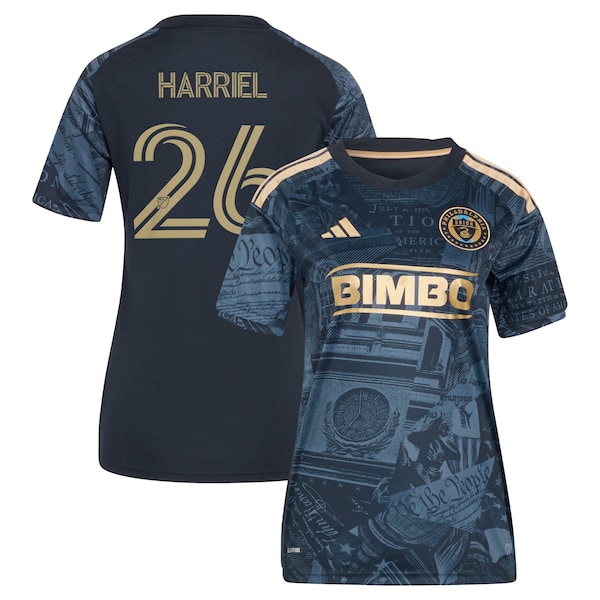 Adidas Nathan Harriel Navy Philadelphia Union 2026 1776 Kit Replica Jersey 2026