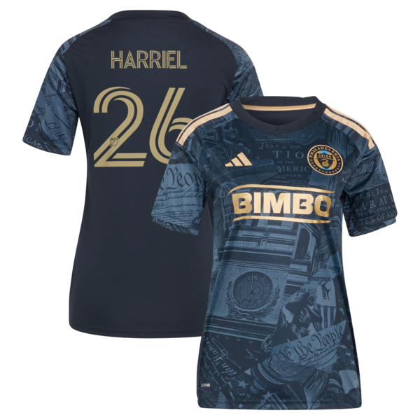 Adidas Nathan Harriel Navy Philadelphia Union 2026 1776 Kit Replica Jersey 2026